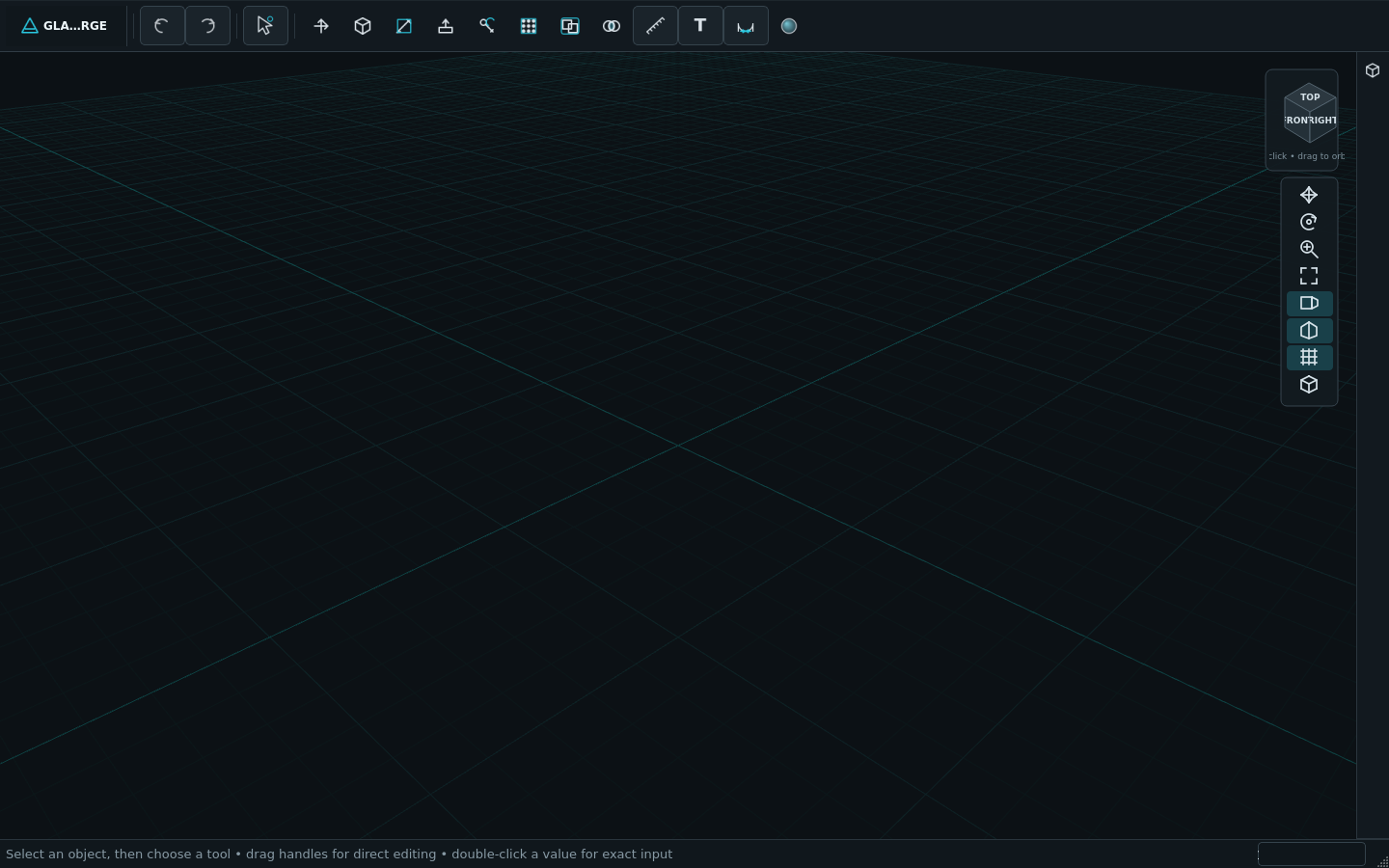 Real Glassforge 3D Design 3.4 interface